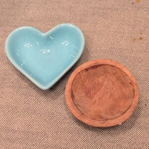 BUNDLE OF 2 MINI BOWL. 1 IN WOOD AND 1- CÉRAMIC
